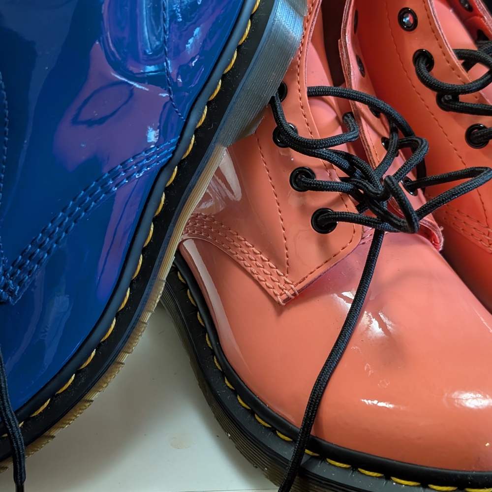 Dr. Martens AirWair Salmon Pink Ankle Boots **BRAND NEW**